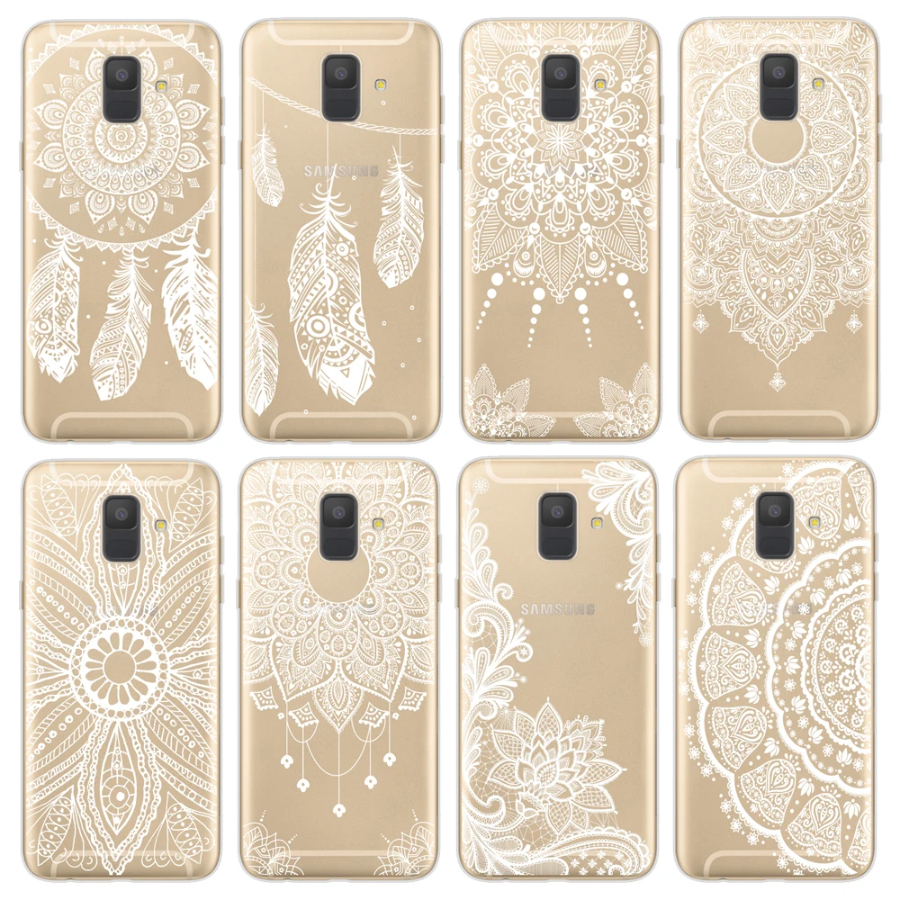 

Retro Mandala Flower Soft Silicone Cover For Samsung Galaxy A3 A5 A7 2016 2017 A520 A6 A8 Plus 2018 Phone Case Fundas Coque