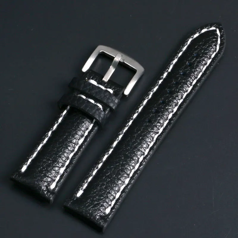 

Genuine Leather Watch Band 24mm Men Women Watches Strap High Quality PD013624