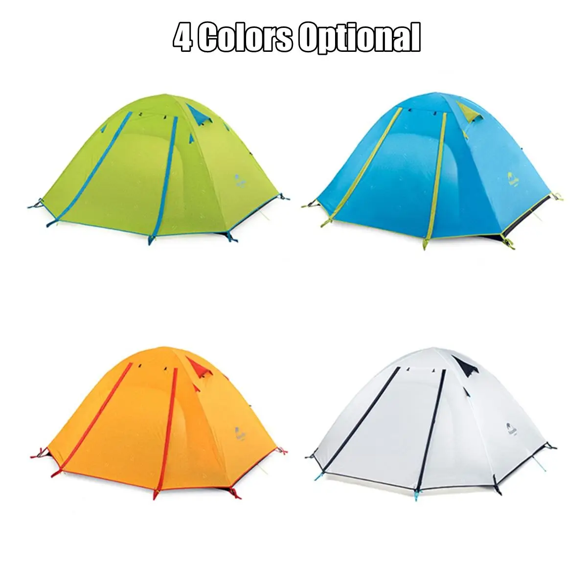 

2 Person PU2000mm Waterproof Camping Tent UPF50 UV Protection Beach Tent for Family Hiking Climbing Self-Driving Tour Outdoor