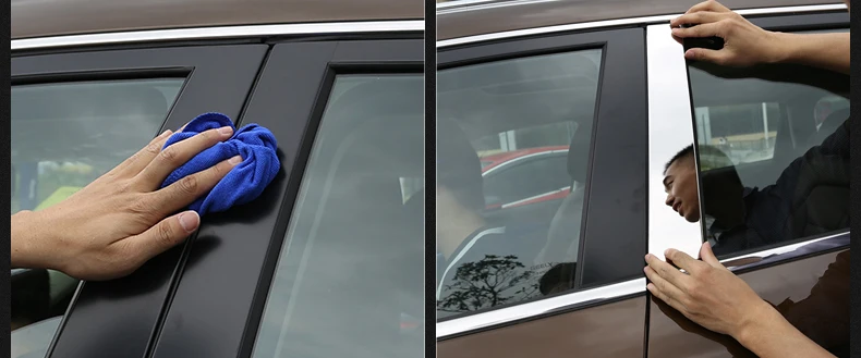 Lsrtw2017 окна автомобиля средний столб полосы планки для Geely Boyue Atlas интерьер молдинги аксессуары