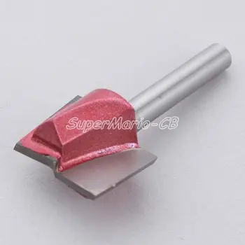 

New Arrival 1PCS 1/4" Router CNC V Groove Bottom Cleaning Bit 6mm x 22mm Free Shipping