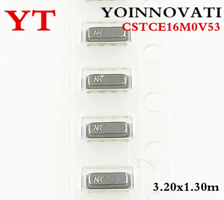 

50pcs/lot CSTCE16M0V53 CSTCE16M0V53-R0 Original Ceramic Resonators SMD 16MHZ CSTCE16M CSTCE16M0V53-RO 3.20x1.30mm