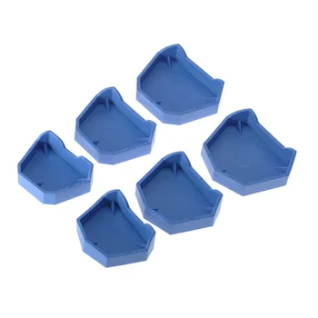 

6Pcs/set Model Base Set Mold Plaster Base Denture Tray Lab Former Base Kit Oral Care Hygiene 3 Sizes