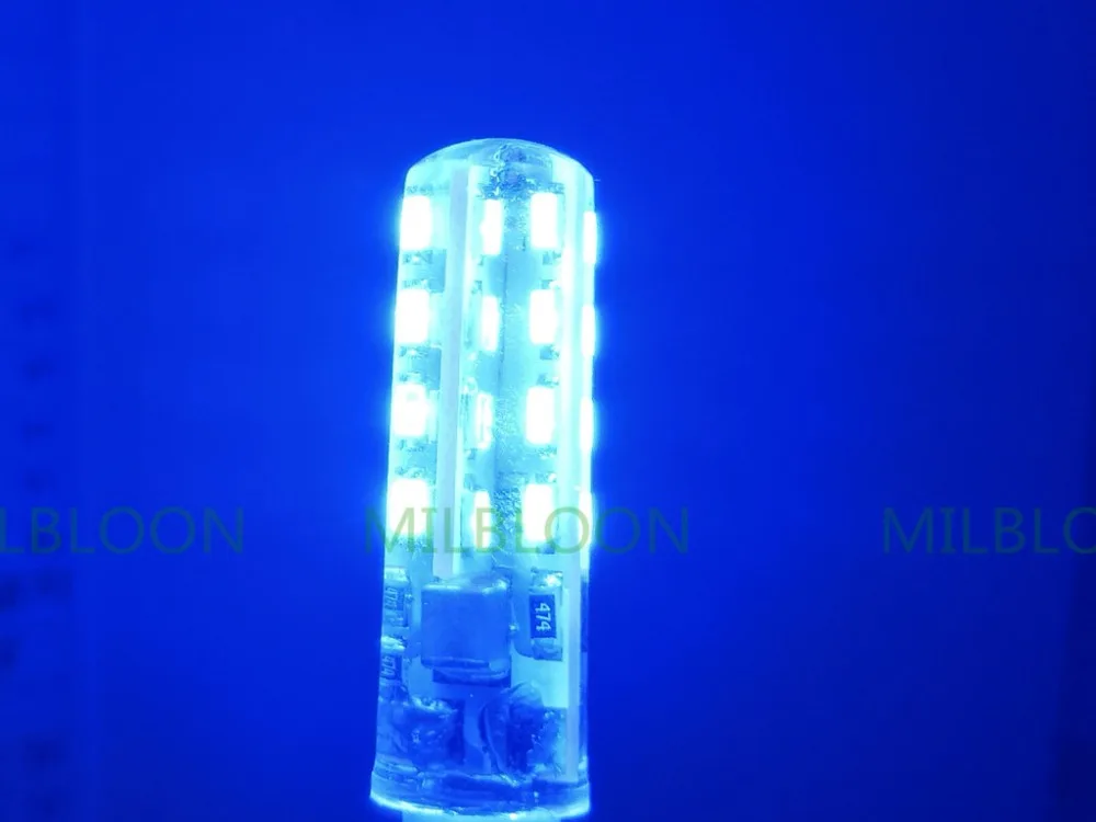 220v led G4 синяя силиконовая лампа led 220v G4 красная хрустальная лампа G4 led 220v люстра цвета g4 led Зеленый 220v силиконовые цвета