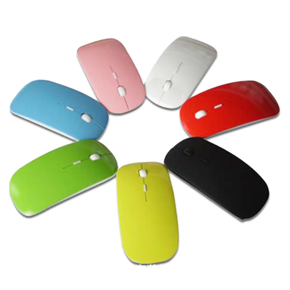 

USB Wireless Computer Mouse 2.4G Receiver Super Slim Mouse for PC Laptop Fashion Mouse for Computer Games Business Office