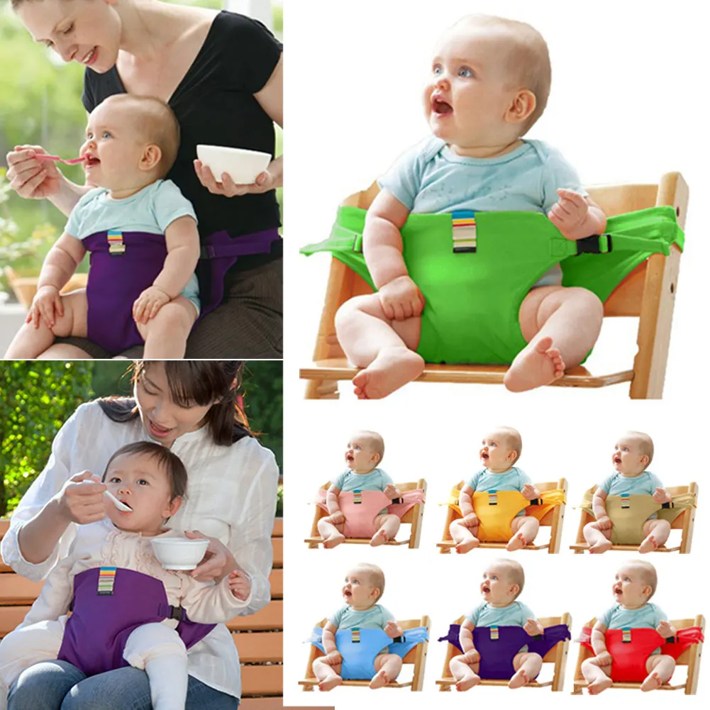 Лидер продаж портативный детский стул Младенческой Сиденье Продукта обеденный стул ремень безопасности кормления Высокая жгут