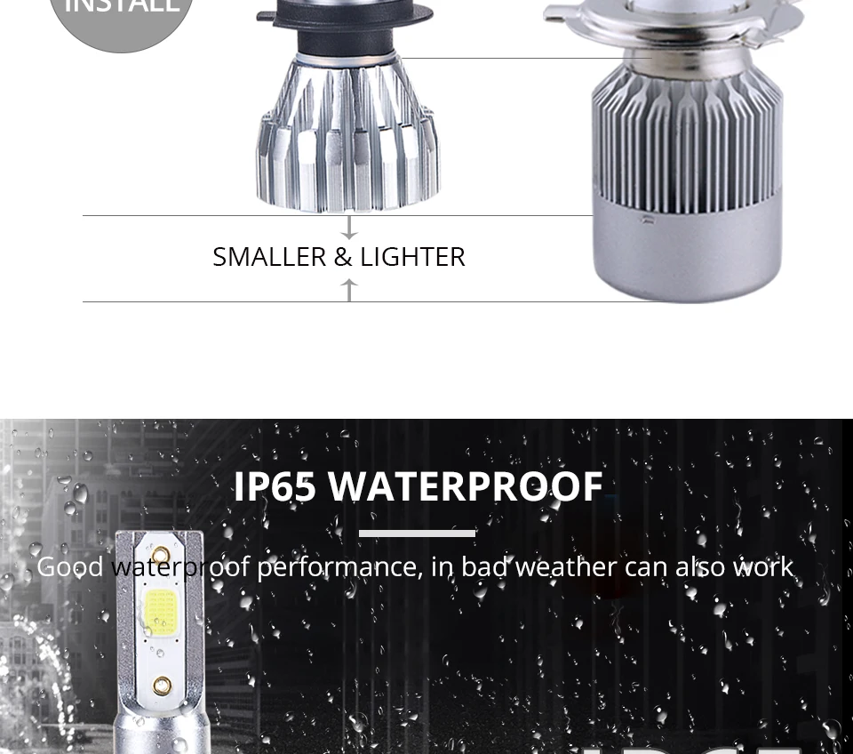 12V 4300k H1 H7 Led Car Lamp Low Beam 6500K 50W HB3 Hir2 HB4 5000LM Auto Light For Nissan Armada Axxess Cabstar Cabstar E Dualis (11)