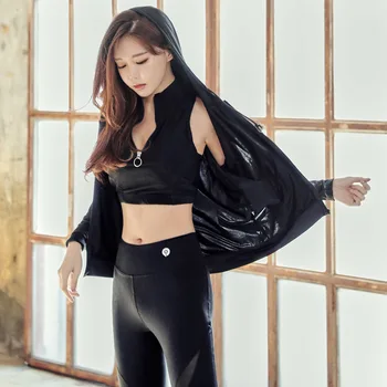 

Three Pieces Women Yoga Set Jumpsuit Sport Wear High Elastic Gym Running Fitness Breathable T-Shirt+Bra+Pants Workout Set