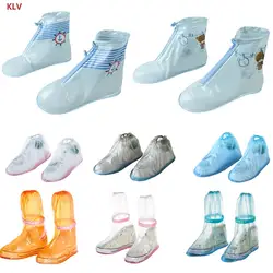 KLV 1 пара Детские Непромокаемые непромокаемые чехол для обуви многоразовые Бахилы для обуви Мультфильм