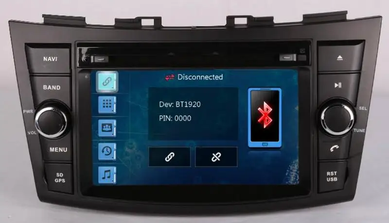Perfect 7" Car DVD player with GPS(optional),audio Radio stereo,USB/SD,AUX,BT/TV,car multimedia headunit for SUZUKI SWIFT 2011 2012 4