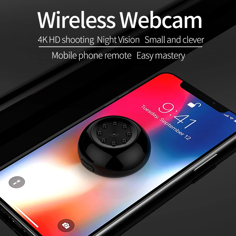 Volemer Mini Camera Magnetic 4K Wifi Video Camera Recorder HD1080P IR Night Vision Cam Motion Detection Home Security Camcorder (1)