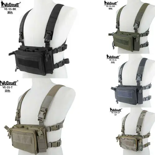 

Quick Release Hunting Vest Chest Rig can fit for Tactical Vest Backpack