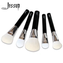 NEW Jessup Brand Beauty 5pcs Black Professional Makeup Brushes Set make up Tools Kits cosmetics foundation blush powder brush