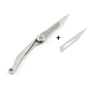 

TITANER Hummingbird / DragonflyWings Titanium Surgical Blade Mini Key-chain Folding Knife for EDC Outdoor Rescue Only 4.6g/10g