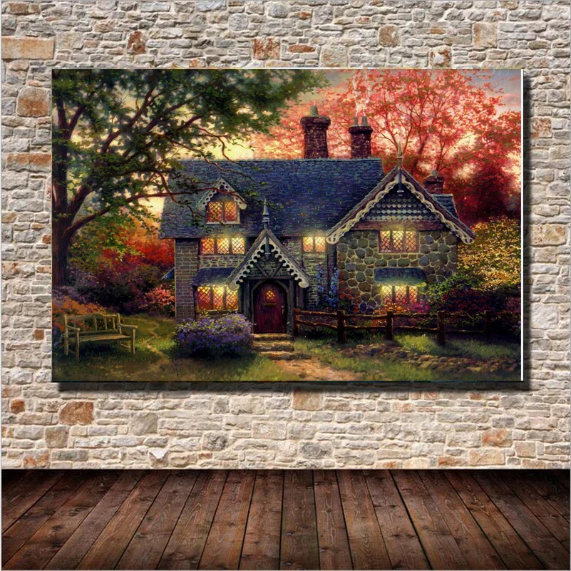 Cheap Price Landscape Canvas Printing Many Size Wall Art Home Decoration Oil Paintings On Canvas ...