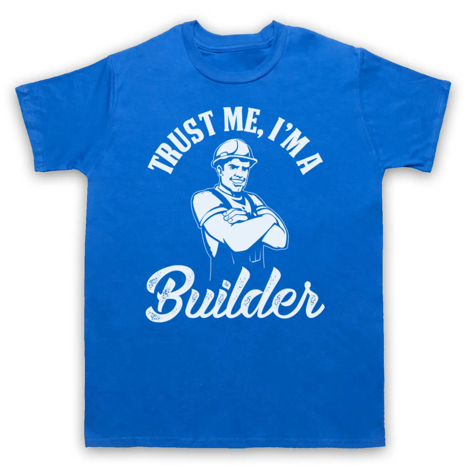Футболка мужская с надписью Trust Me I A Builder 100% хлопок | Мужская одежда