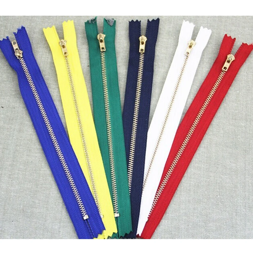 20pieces Nylon Metal Gold Zipper Sewing 6''/ 7''/ 8''/ 9'' inches Zippers Z48 | Дом и сад
