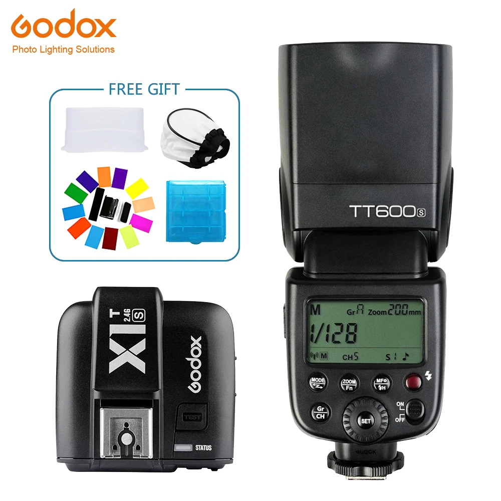 

Godox TT600 TT600S Speedlite Flash Wireless 2.4G+X1T-S Transmitter Wireless Flash Trigger photography for Sony A7 A7S A7R A7 II