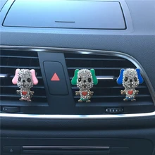 Автомобильный ароматизатор на клипсе собака Алмазный аромат отделка диффузор освежитель воздуха Авто Интерьер выход украшение аксессуар украшение подарок