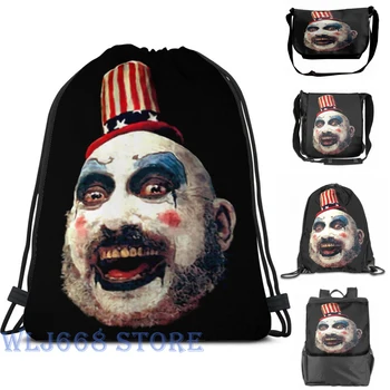 

Funny graphic print shoulder Bags women Captain Spaulding Single shoulder backpack travel for men Gym Bag