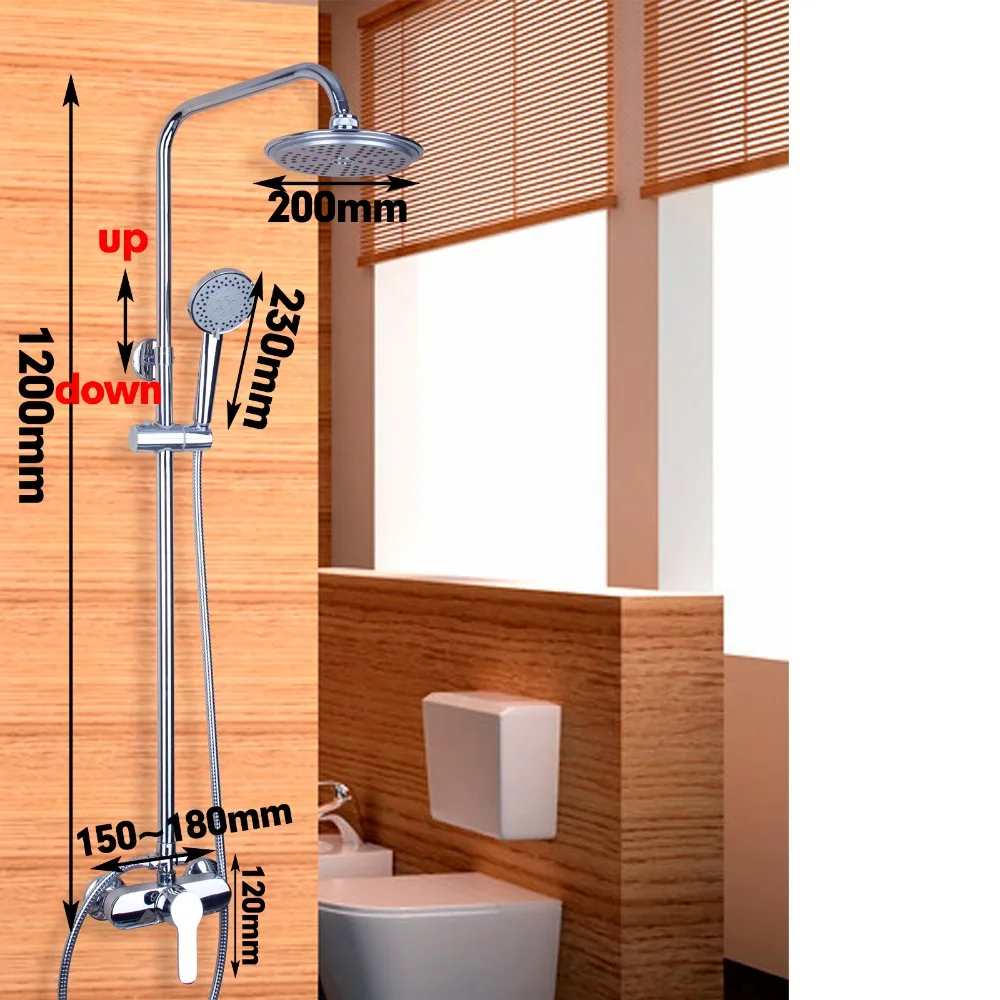 Torayvino Tap Bathroom Shower Faucet With Chrome Polished Cold&Hot Water Mixer And Wall Mounted Head Shower Set With Hand Shower Torayvino Tap Bathroom Shower Faucet With Chrome Polished Cold&Hot Water Mixer And Wall Mounted Head Shower Set With Hand Shower
