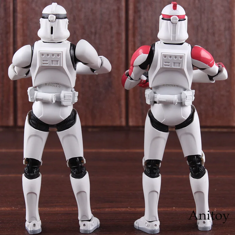Goede Star Wars SHF Clone Trooper FASE II FASE I Captain PVC Action Figure Collectible Model Toy 15 cm