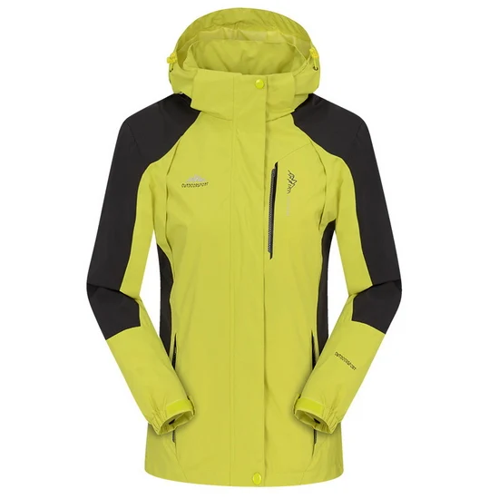 LoClimb M-7XL походная куртка для мужчин и женщин, Весенняя спортивная водонепроницаемая куртка для походов, скалолазания, Женская ветровка AM254 - Цвет: women yellow