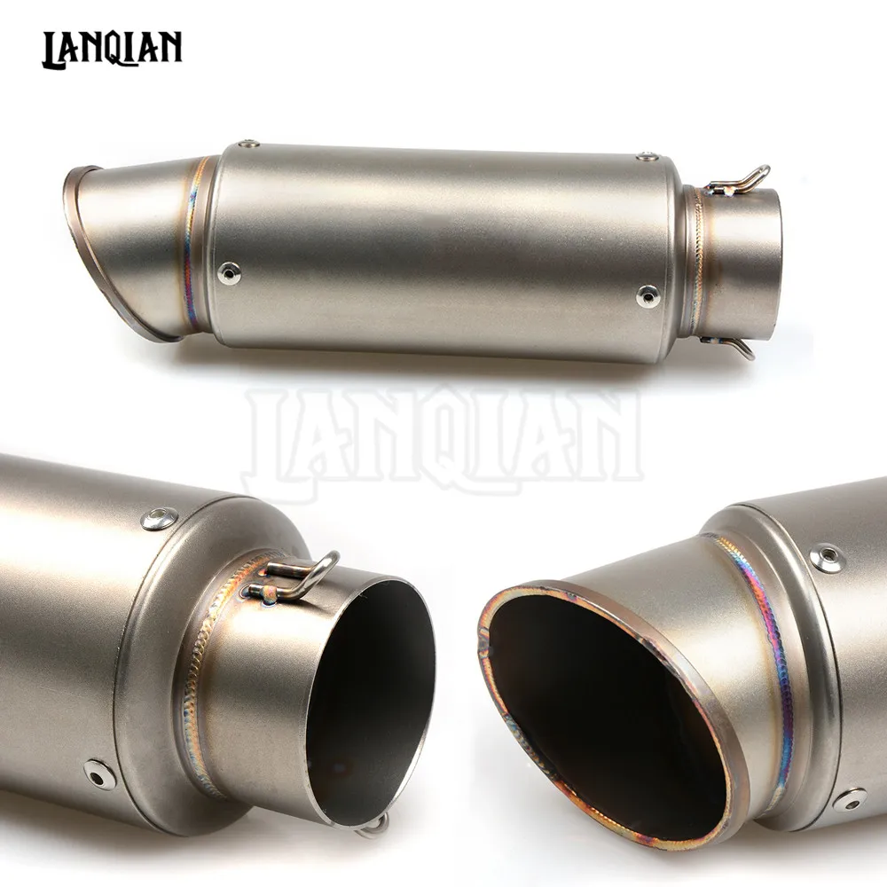Para DUCATI HYPERMOTARD 821, 939, 1100, 796 ST4S S4/S4R motocicleta Universal de fibra de carbono de tubo de Escape GP de Escape silenciador de Escape