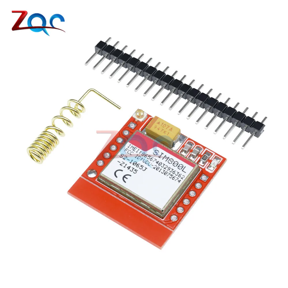 

Mini Smallest SIM800L GPRS GSM Module MicroSIM Card Core Wireless Board Quad-band TTL Serial Port With Antenna for Arduino Phone