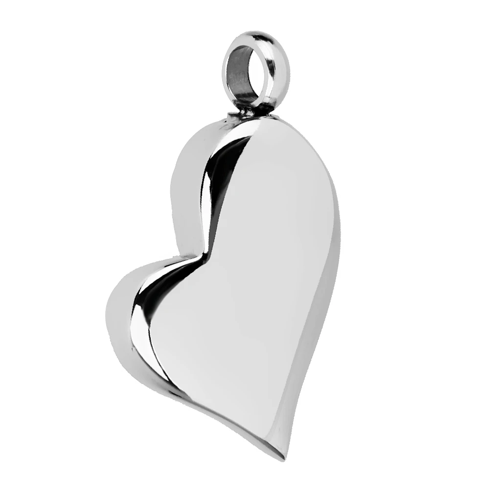 2 Pieces Stainless Steel Urn Cremation Pendant Mom / Dad Forever in My Heart