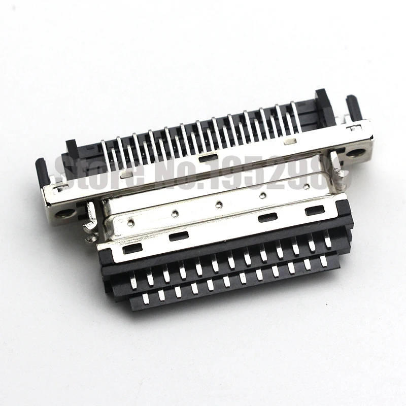 5 шт. женский/Мужской микро-Коннектор с разъемом 50 Pin SCSI серии для принтера печатного монтажа кабельного монтажа