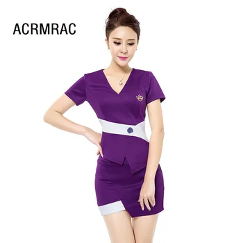 

Women Sets Slim summer splice Short sleeve short coat skirt 2-piece set Women Skirts suits Women set suits 2227