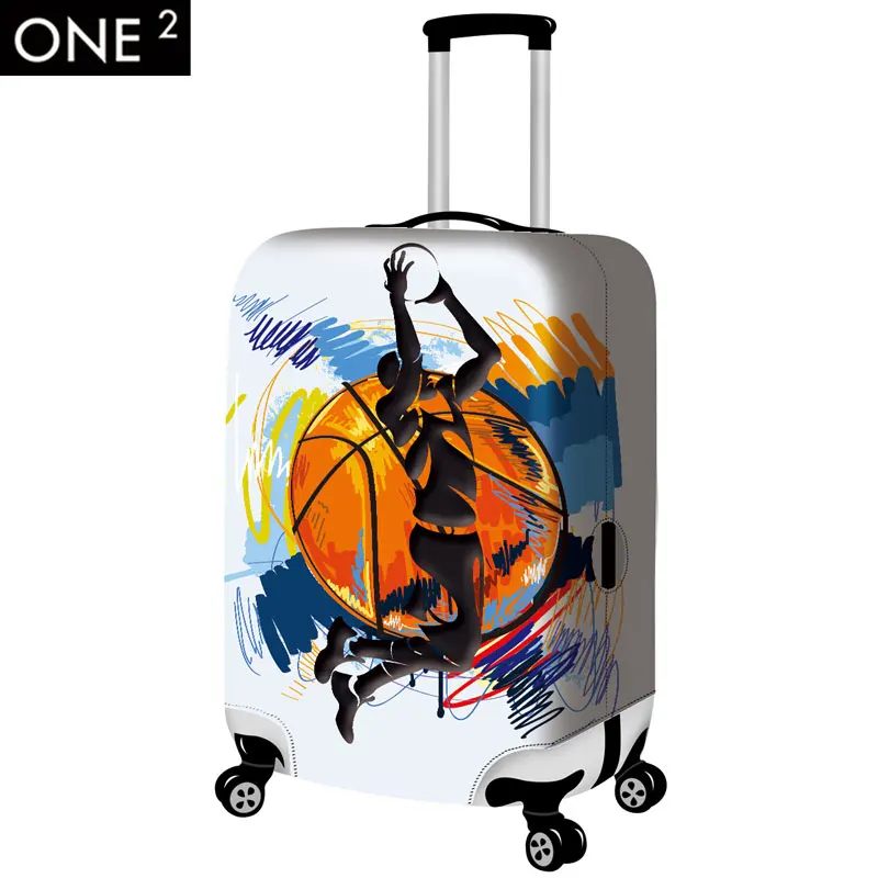 one2 design newest design for luggage cover 3D creative backpack print suitcase cover for men and
