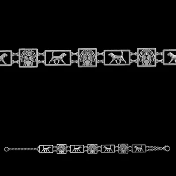 

Adjustable Beagle square frames Bracelet Pet dog Jewelry free ship