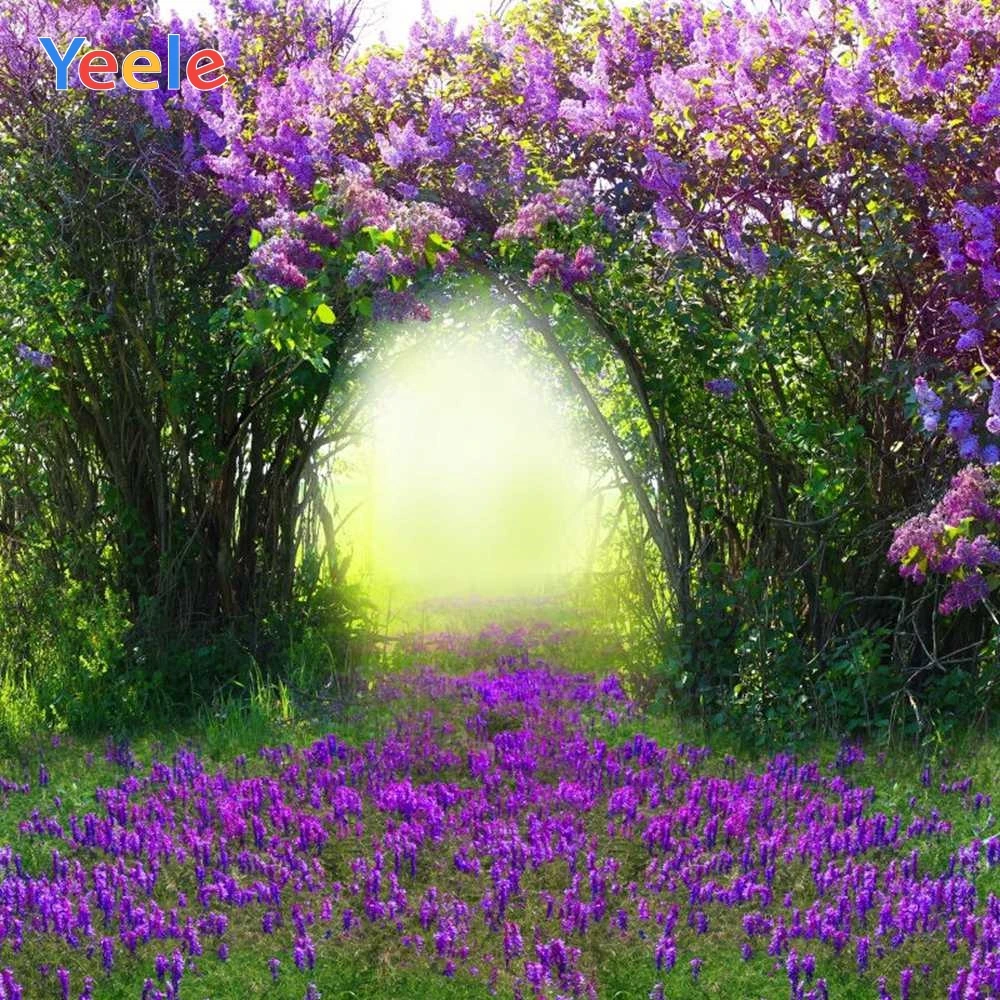 

Spring Flower Forest Baby Shower Birthday Party Nature Scenery Photography Backdrop Photographic Background For Photo Studio