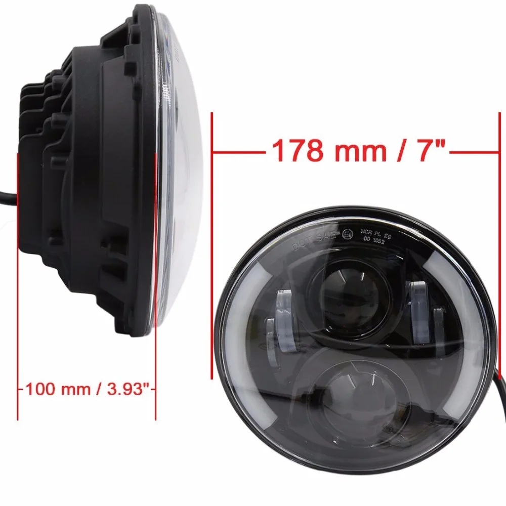 Мото Аксессуары 7 ''H4 светодиодный корпус фары Кронштейн 7 дюймов высокий/Низкий налобный фонарь для Harley Chopper Кафе Racer Bobber Curisers