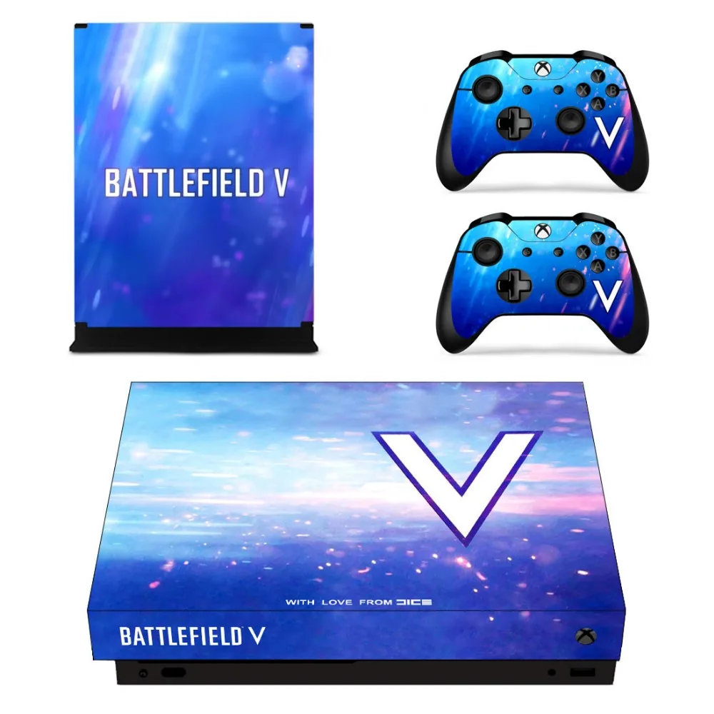Наклейка Battlefield 5 для Xbox One X консоль контроллер наклейки на геймпады виниловые