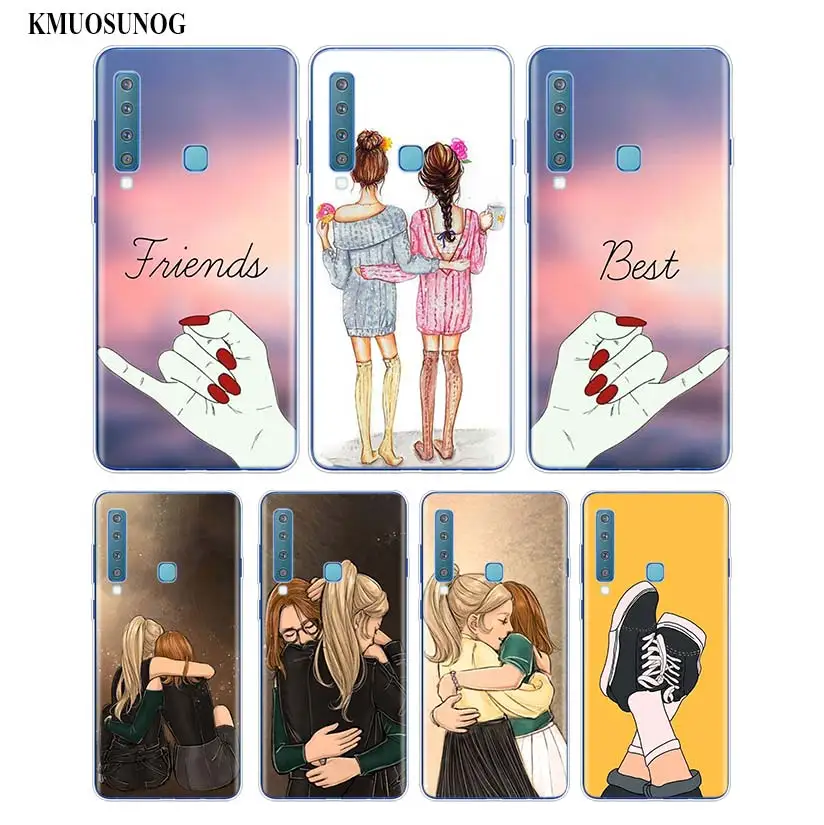 

Silicone Phone Case Best Friends BFF two girls for Samsung Galaxy A70 A50 A30 A10 A9 A8 A7 A6 A5 A3 Plus 2018 2017 2016