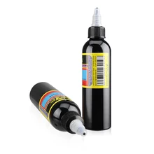 Профессиональный клеймо Татуировка одна бутылка настоящие черные цветные чернила для перманентного макияжа для тату машины 2 унции 60 мл