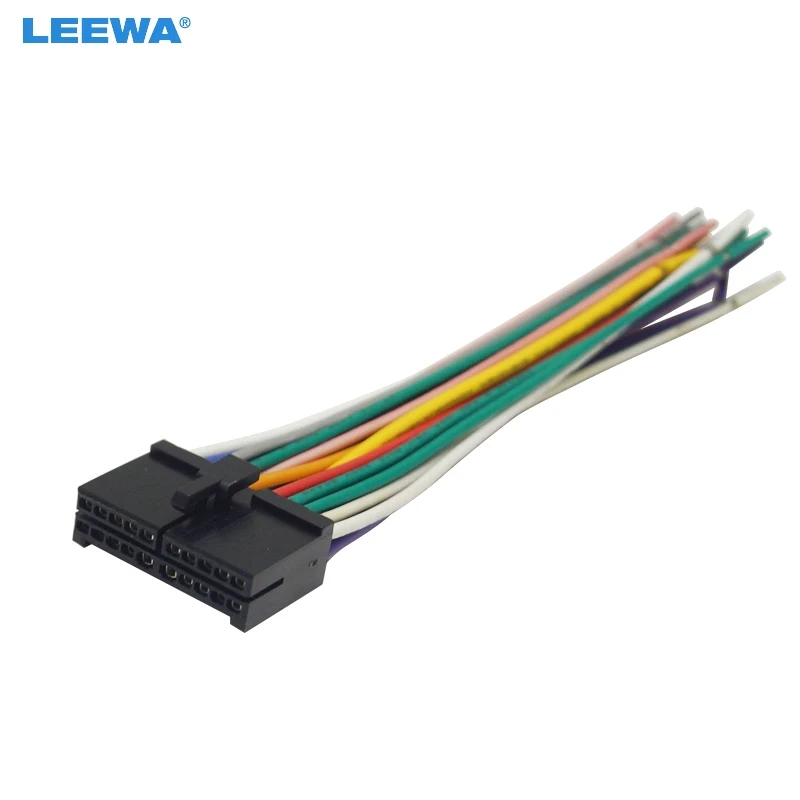 LEEWA 15 шт. 20Pin универсальный автомобиль вторичного рынка головное устройство DVD
