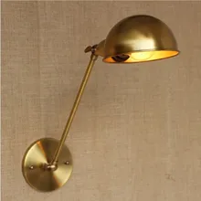Arm Golden Vintage Wall Light For Dinning Room Style Loft Industrial Lamp Edison Wall Sconce Arandela De Parede loft industrial vintage wall lamp lights for home america retro edison wall sconce arandela de parede