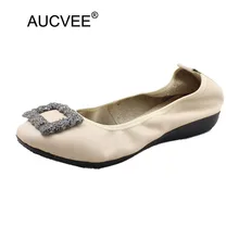 Из натуральной кожи Для женщин Туфли без каблуков с прозрачной пряжкой Мокасины Женская обувь, большой размер 34–43 леди Повседневное Балетки на плоской подошве 13 Цветов