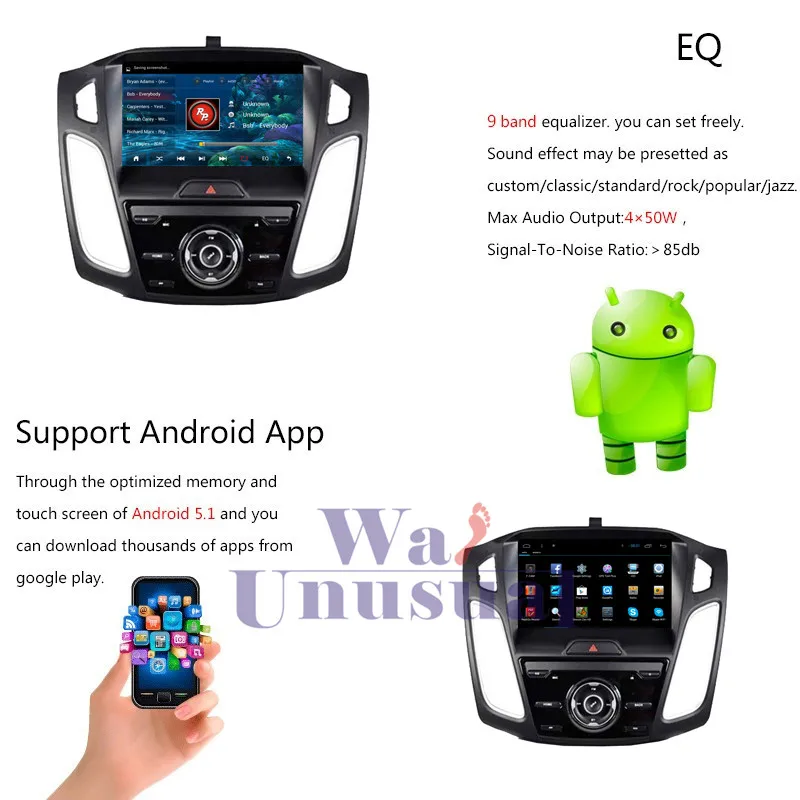 Clearance WANUSUAL 9" Quad Core Android 6.0 GPS Navigation for Ford Focus 3 2012 2013 2014 2015 With BT 3G Wifi Mirror Link 1024*600 Maps 11 Clearance WANUSUAL 9" Quad Core Android 6.0 GPS Navigation for Ford Focus 3 2012 2013 2014 2015 With BT 3G Wifi Mirror Link 1024*600 Maps 11