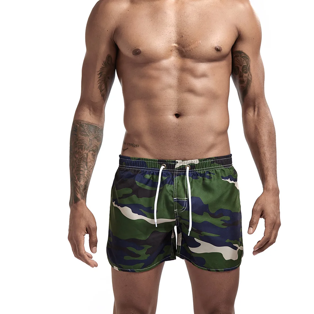 Мужские модные пляжные шорты Плавание Серфинг Пляжные камуфляжные плавки быстросохнущие шорты для мужчин