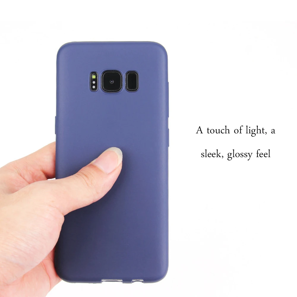 Матовый чехол для телефона samsung Galaxy A7, A6, A8 Plus, A5, A9, Star Lite, A8S, A6S, простой однотонный мягкий чехол из ТПУ ярких цветов на заднюю панель