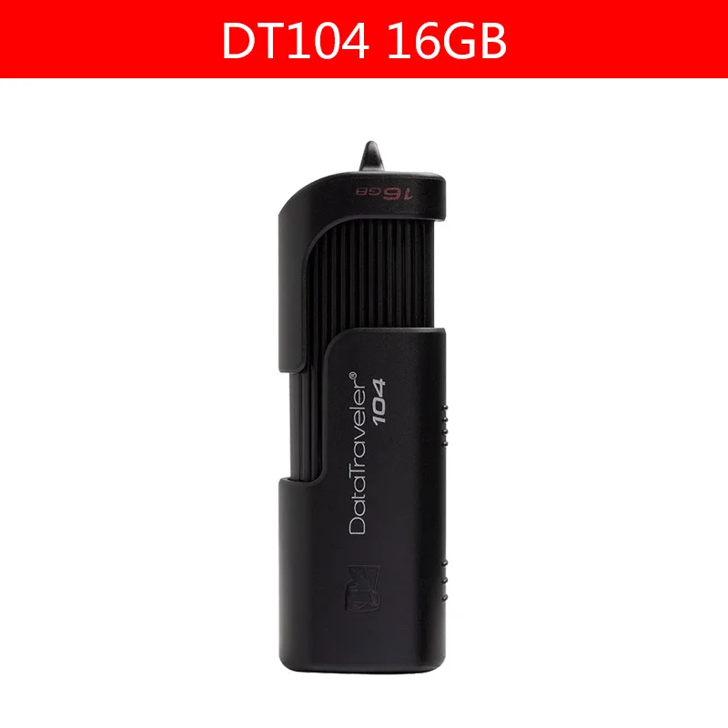 Kingston USB флеш-накопители USB 2,0 ручка-накопитель высокоскоростные флешки DT104 16 gb бизнес офисный автомобиль 16 GB USB флешка - Цвет: 16GB