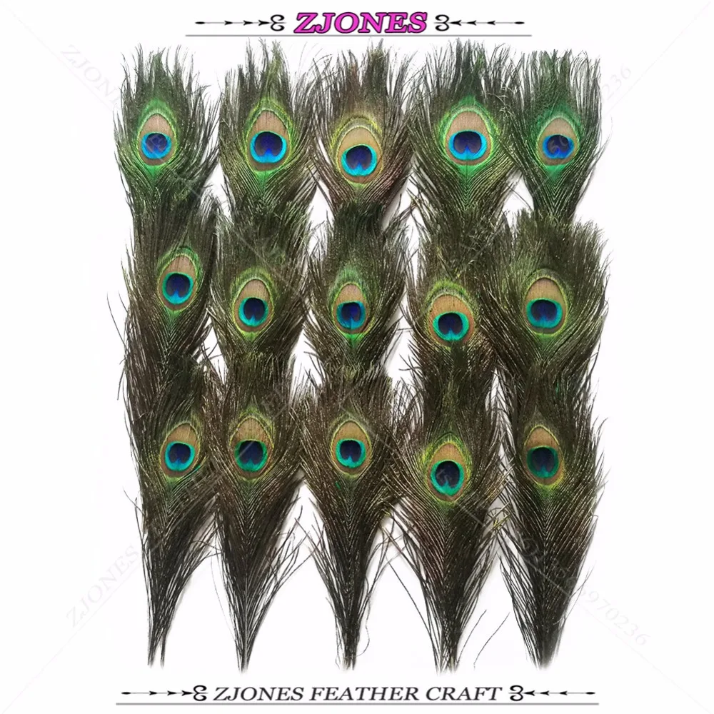 Home Garden Party Decorations Natural 10pcs Peacock Eye Feathers