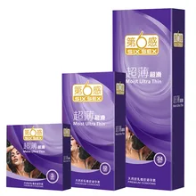 Hot Sell Ultra-thin Premium Condom for men 3-24PCS Six Sex Condom Orchid Fragrance Intimate Goods Sexual condooms preservatif