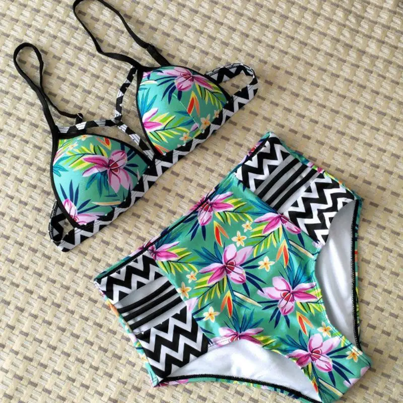 Buy 2017 Sexy Bikinis Women Swimsuit High Waisted