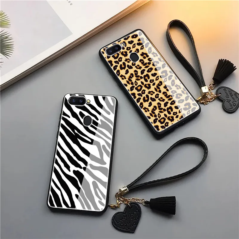 

Anti-knock Capa for Huawei Mate 20 Pro Case Tempered Glass Zebra Leopard Print Cover for Huawei Mate 20 Lite Fitted Case Fundas